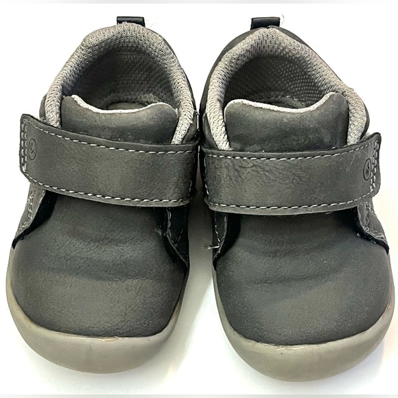 Stride Rite *2 Pairs* Baby Shoes Set - Blue Pair NWT & Gray Pair Preloved Size 3 - Picture 9 of 16